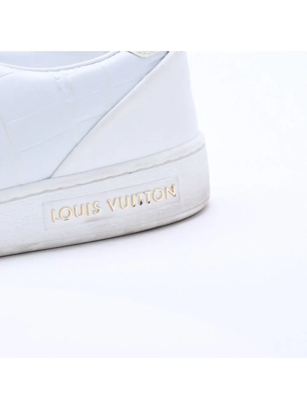 Louis Vuitton Sneakers White Ivory Gold 2/1